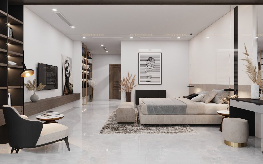 Mẫu thiết kế nội thất nhà phố 180m2 sang trọng đẳng cấp mẫu thiết kế nội thất nhà phố