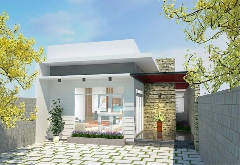 Gợi ý 4 mẫu nhà cấp 4 sân vườn 5×20 đẹp tiết kiệm chi phí Gợi ý 4 mẫu nhà cấp 4 sân vườn 5x20 đẹp tiết kiệm chi phí