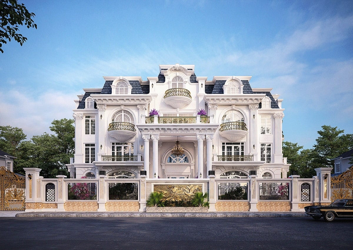 Xu hướng thiết kế biệt thự đẹp đẳng cấp vượt thời gian Biệt thự tân cổ điển đẳng cấp vượt thời gian