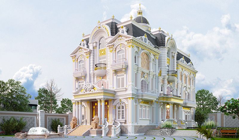 Xu hướng thiết kế biệt thự đẹp đẳng cấp vượt thời gian Xu hướng thiết kế biệt thự cổ điển sang trọng