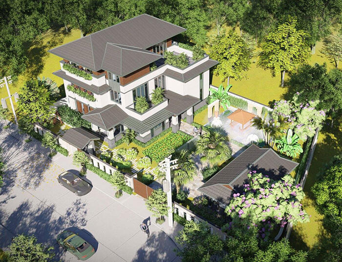 Xu hướng thiết kế biệt thự đẹp đẳng cấp vượt thời gian Biệt thự nhà vườn phong cách được ưa chuộng