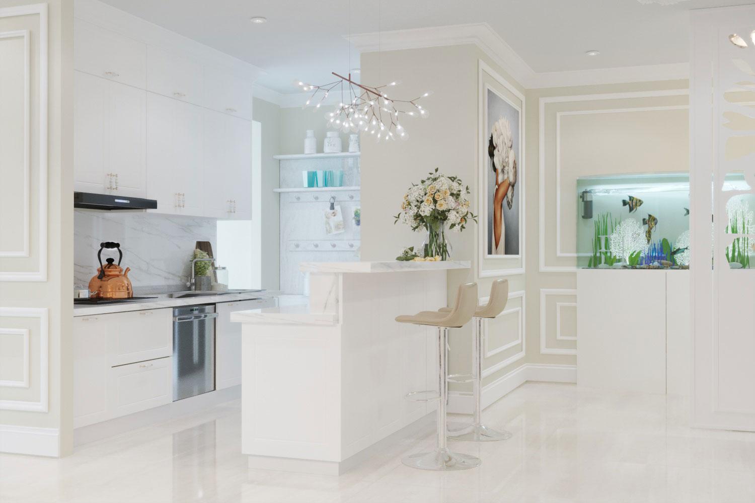 Tư vấn cải tạo thiết kế nội thất chung cư 110m2 tại Ciputra Thiết kế nội thất chung cư 110m2