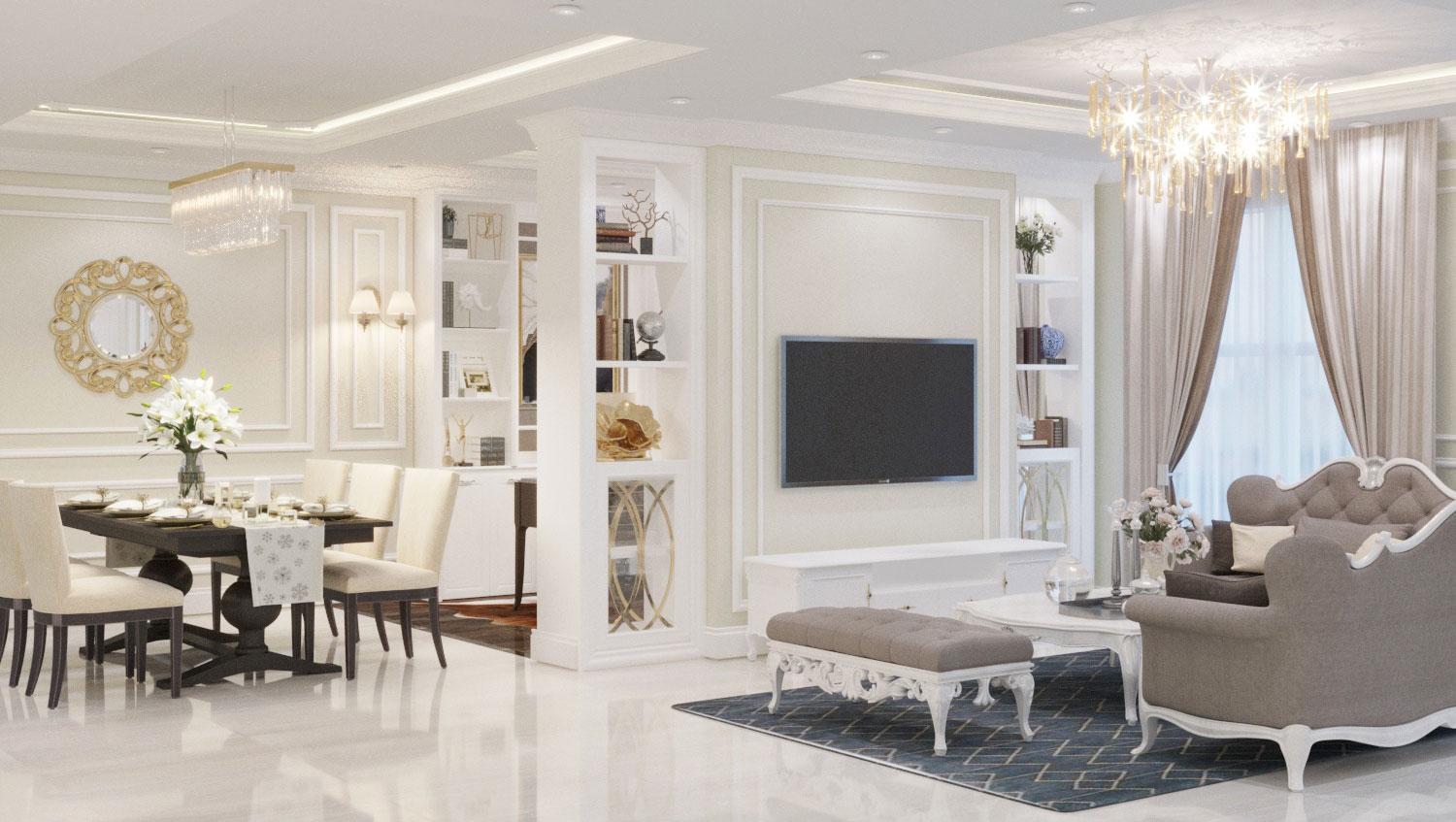 Tư vấn cải tạo thiết kế nội thất chung cư 110m2 tại Ciputra Thiết kế nội thất chung cư 110m2