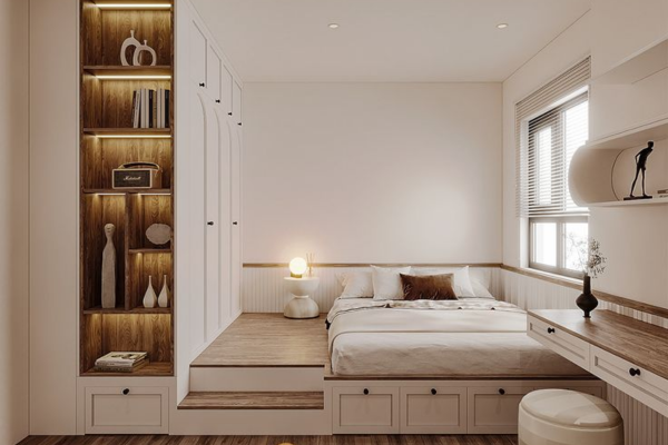 Thiết kế nội thất căn hộ 43m2 đẹp mê ly dành cho bạn Tối ưu diện tích
