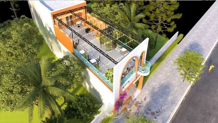 Mẫu thiết kế quán cafe 2 tầng 5x20m đẹp thu hút khách hàng check – in Sự độc đáo thể hiện trên từng đường thiết kế