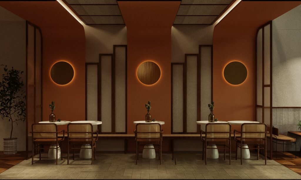 Thiết kế quán cafe mặt tiền 6m đẹp từ ngoài vào trong Để có một quán cafe đẹp, nên ưu tiên việc lựa chọn nội thất đơn giản