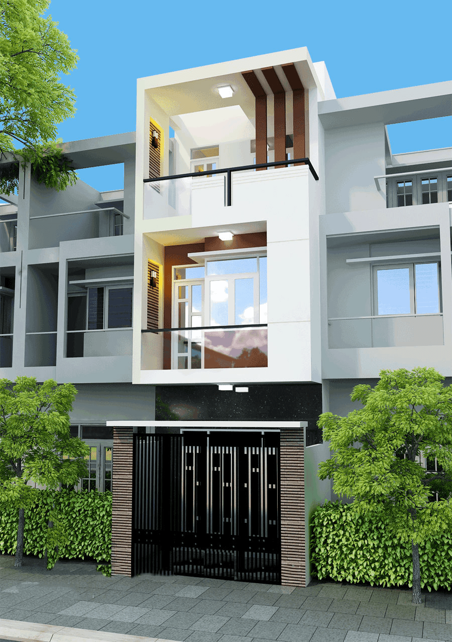 Tư vấn thi công xây nhà phố đẹp trên diện tích 4x10m xay-nha-pho-dep-tren-dien-tich-4x10m
